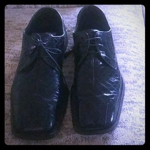 Men Mezlan Platinum Alligator  Dress Shoes